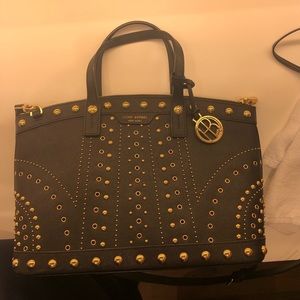 Henri Bendel West 57th Street studded satchel